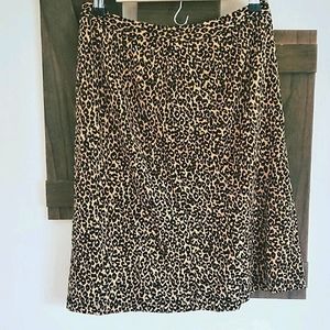 Ann Taylor leopard print skirt